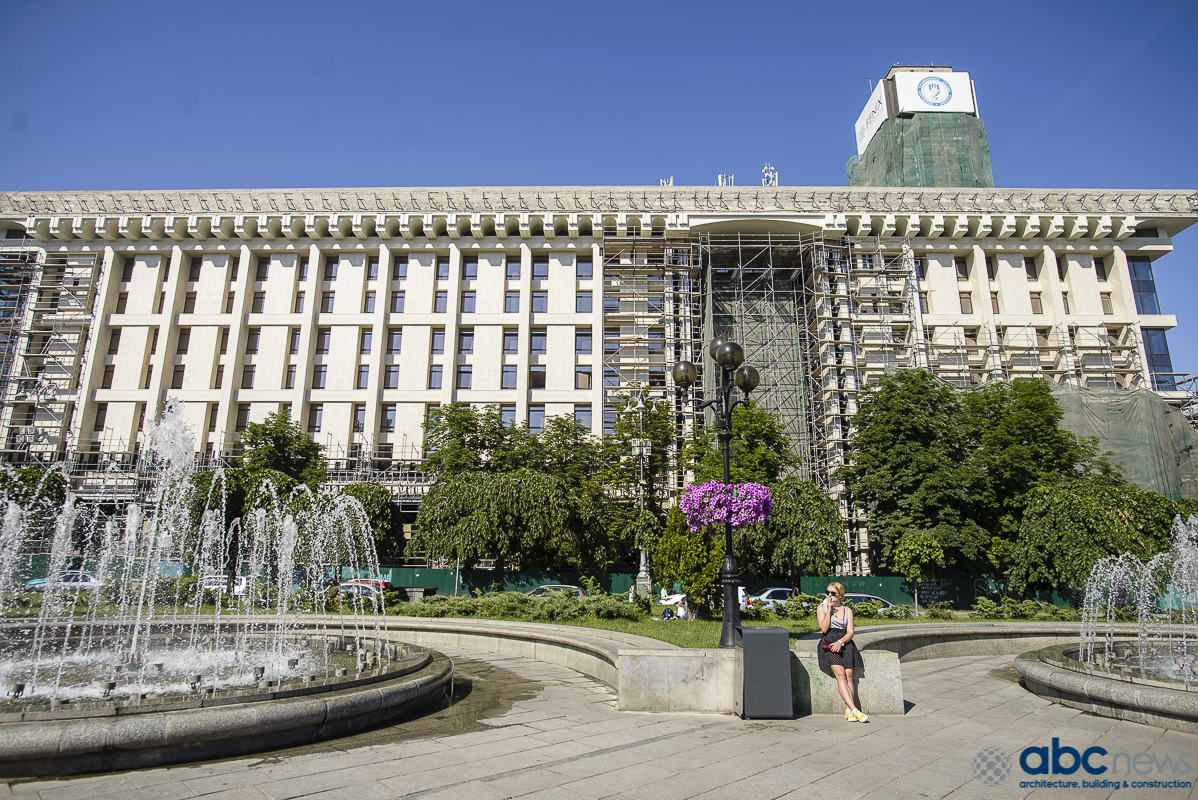 Как выглядит обновленный фасад  Дома профсоюзов в Киеве (Фото)
