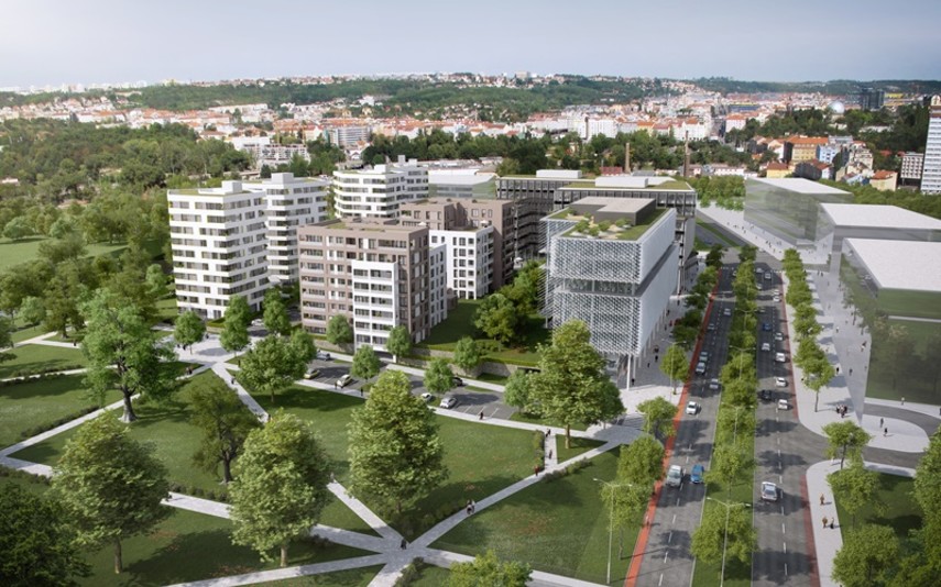 В Праге начали строить новый жилой район (Фото)