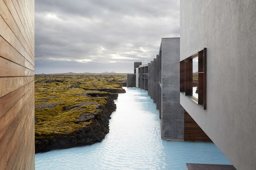 Минималистичный отель в Голубой лагуне Исландии (Фото)