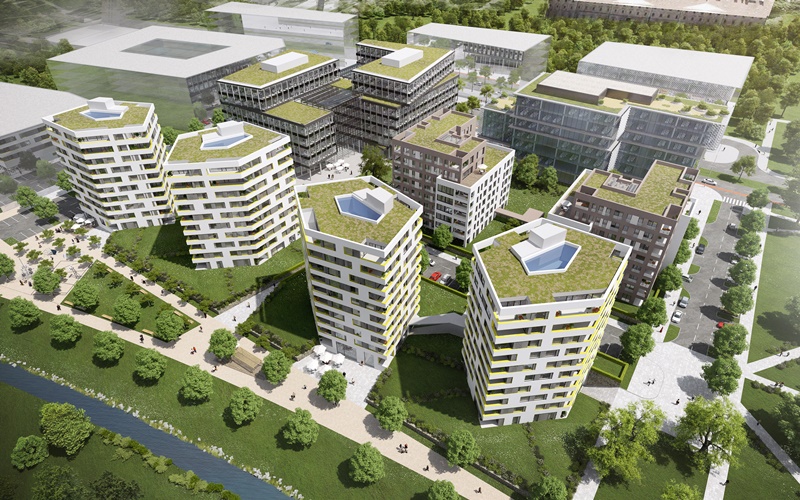 В Праге начали строить новый жилой район (Фото)