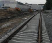 Строители уже кладут железнодорожное полотно, которое соединит Киев и «Борисполь»