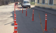 Улицу Грушевского защитили от неправильной парковки